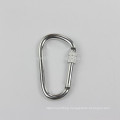 100% 304 stainless steel locking carabiner